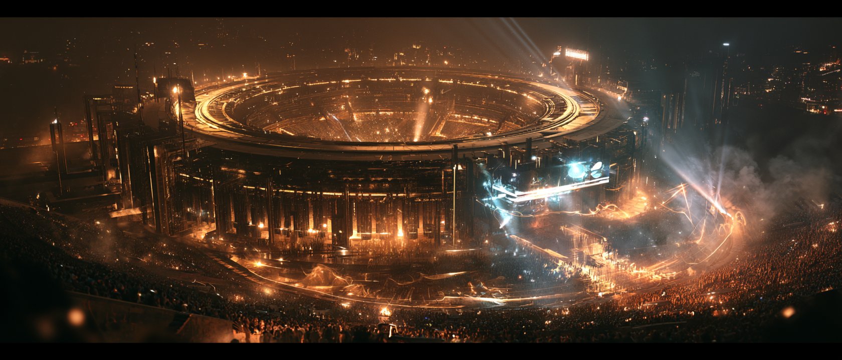 Aerial of the New Rome arena